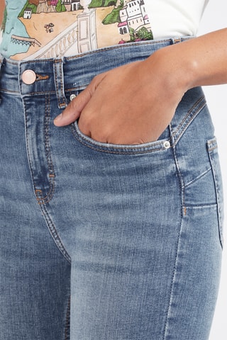 Jean skinny 7/8 taille haute Bleu