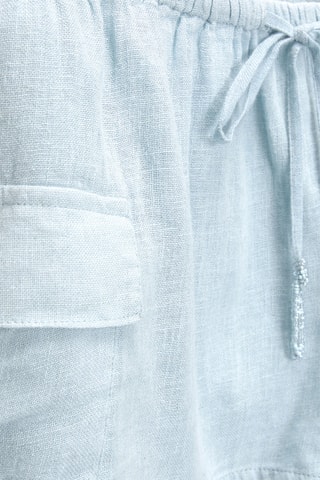 Short en lin - Bleu clair
