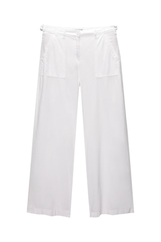 Pantalon wide legs - Blanc