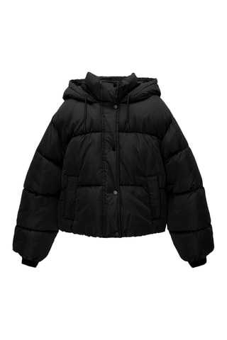 Doudoune à capuche - Noir