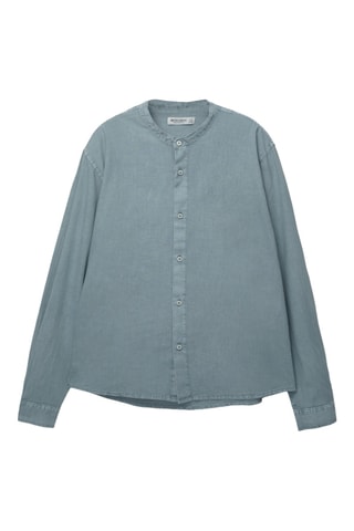 Chemise en lin - Bleu cobalt