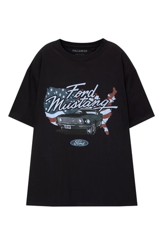 T-shirt Ford Mustang - Noir
