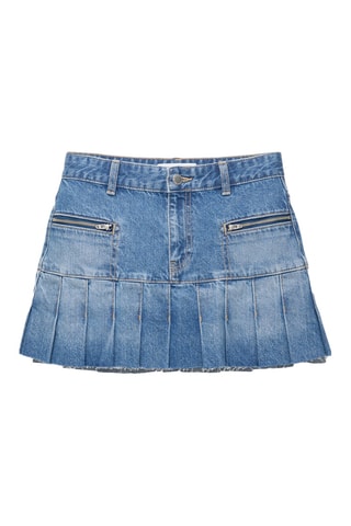 Minijupe en jean - Bleu