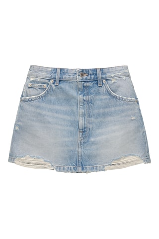 Minijupe en jean - Bleu