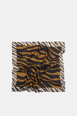 Foulard - Noir et moutarde