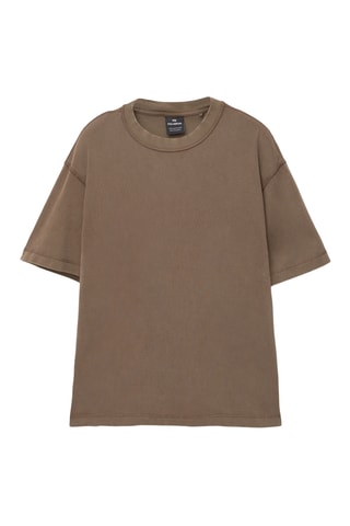 T-shirt boxy - Marron