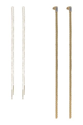 2 paires de boucles d’oreilles - Doré