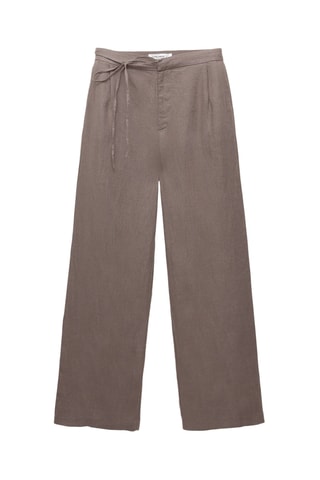 Pantalon en lin - Taupe