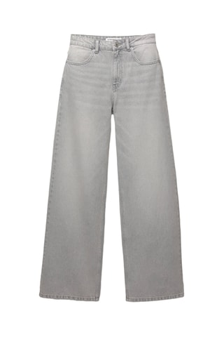 Jean wide legs taille haute - Gris foncé