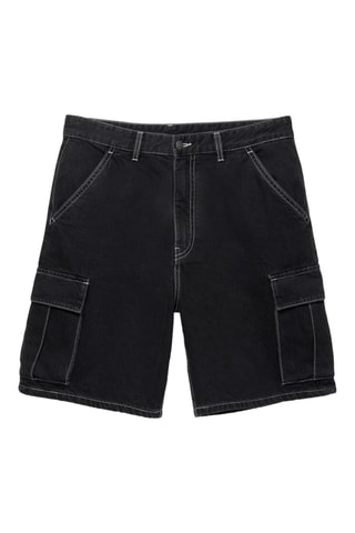 Short en jean - Noir