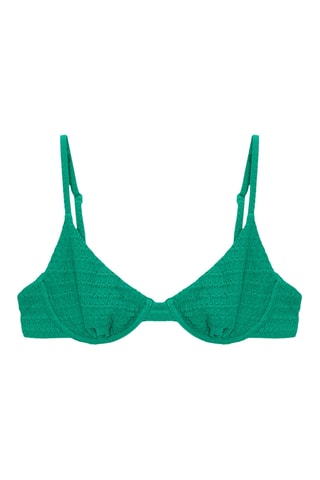 Haut de maillot coques - Vert émeraude