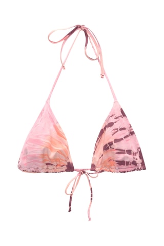 Haut de maillot tie and dye - Rose