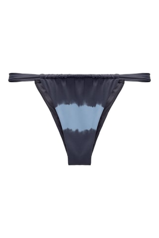 Bikinibroekje tie and dye effect- hemelsblauw en donkergrijs