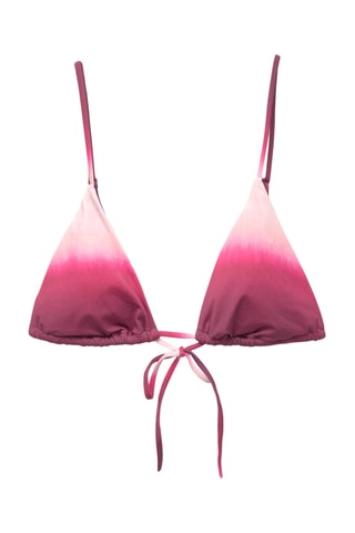 Haut de maillot dip en dye - Rose