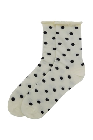 Chaussettes - Ecru et noir