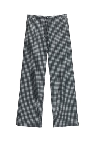 Pantalon - Gris foncé et blanc
