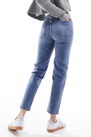 Jean mom - Bleu cobalt