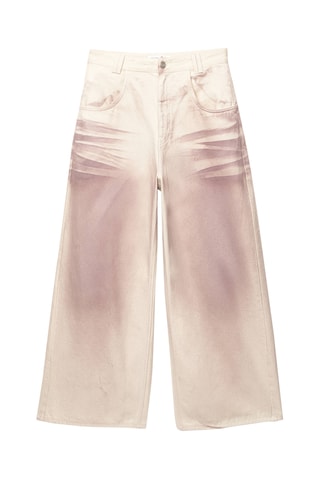 Pantalon baggy tie and dye - Mauve