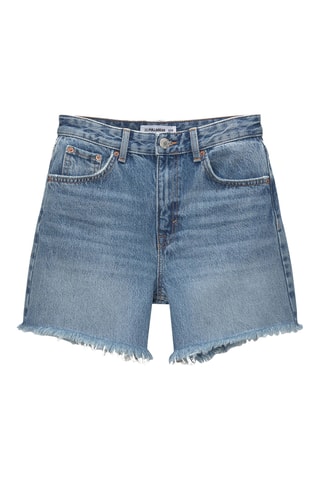 Jeansbermuda. Hemelsblauw