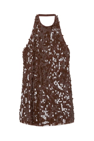 Robe droite - Marron