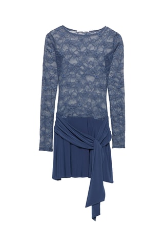 Robe midi - Bleu pétrole