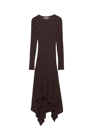 Robe midi - Marron