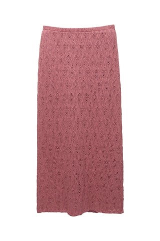 Jupe midi - Vieux rose