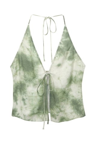 Top tie and dye - Blanc et vert