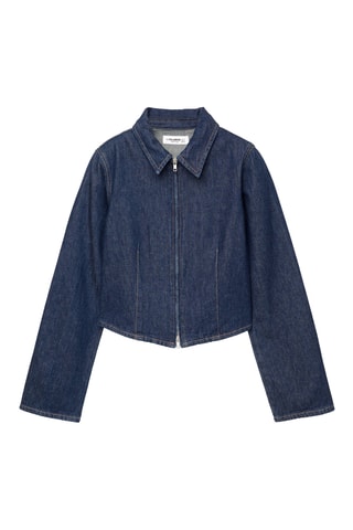 Spijkerblouse. Marineblauw