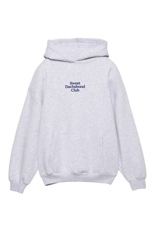 Sweat à capuche - Gris clair chiné