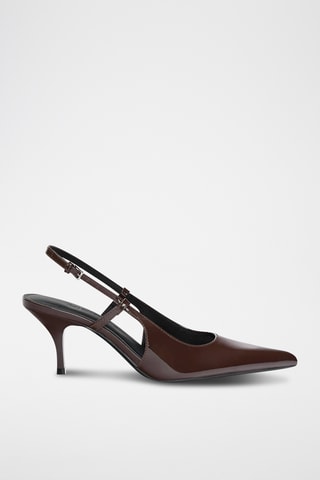 Escarpins vernis - Marron foncé