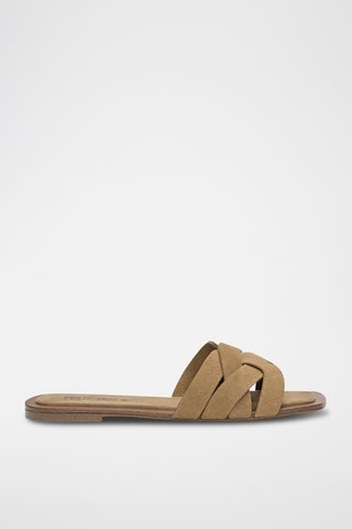 Mules en nubuck - Camel