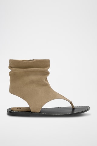 Sandales en nubuck - Beige