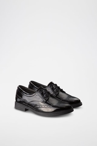Derbys en cuir verni Agata - Noir
