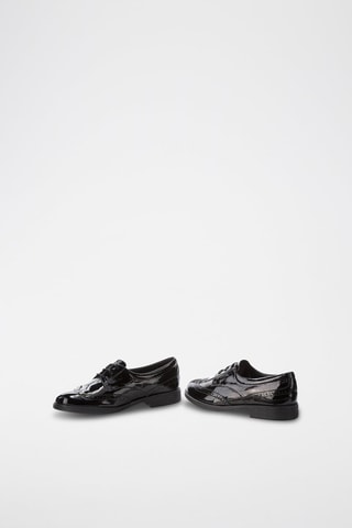 Derbys en cuir verni Agata - Noir