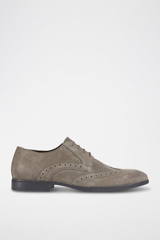 Derbys en nubuck - Taupe