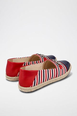 Espadrilles Modesty - Rouge et bleu marine