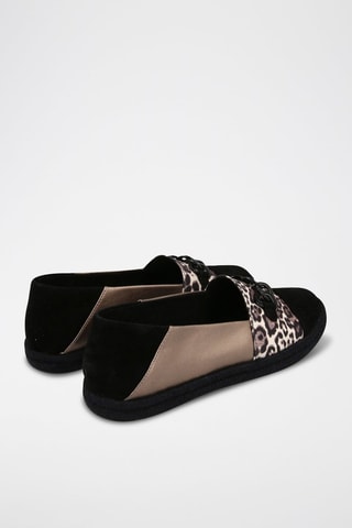 Espadrilles en nubuck Modesty - Taupe et noir