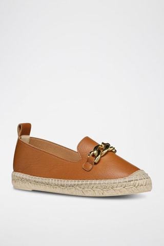 Espadrilles en cuir Lampedusa - Camel