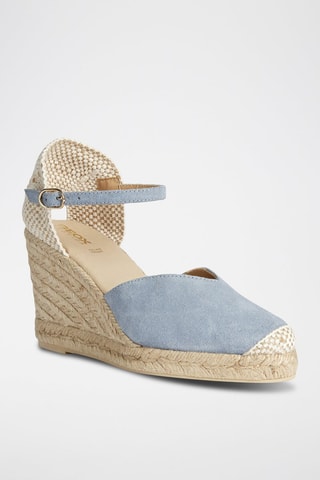 Espadrilles compensées en nubuck Gelsa - Ciel