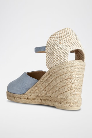 Espadrilles compensées en nubuck Gelsa - Ciel