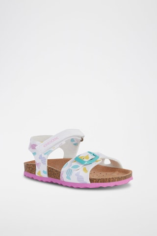 Sandales Chalki - Blanc et turquoise