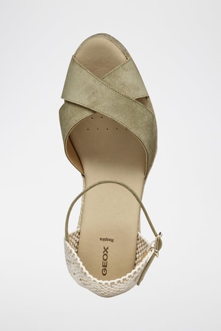Sandales compensées en nubuck Gelsa - Beige