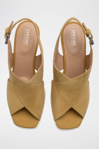Sandales à talons en nubuck Jenieve - Camel