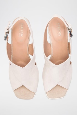 Sandales à talons en nubuck Jenieve - Beige
