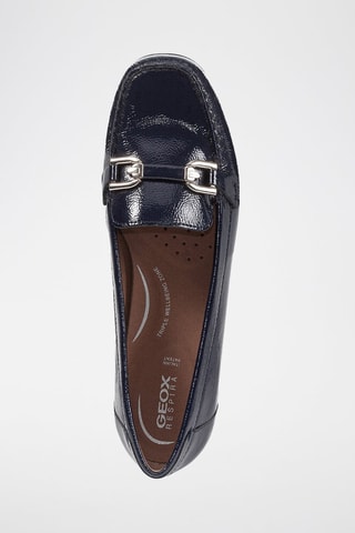 Mocassins en cuir verni Annytah - Bleu marine