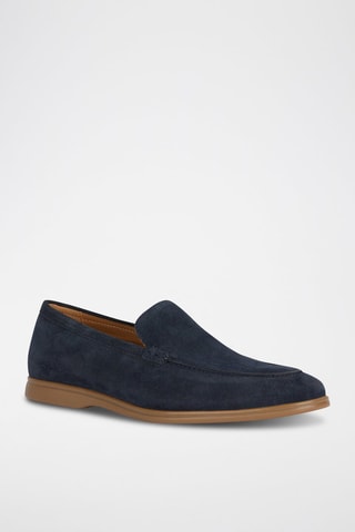 Mocassins en nubuck Venzone - Bleu marine