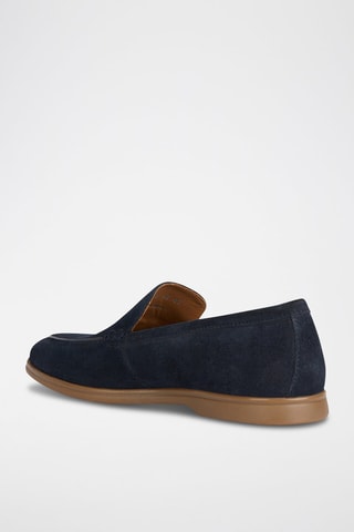 Mocassins en nubuck Venzone - Bleu marine
