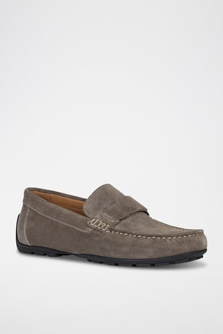 Mocassins en nubuck Moner - Gris