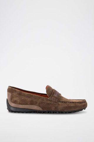 Mocassins en cuir Snake - Marron